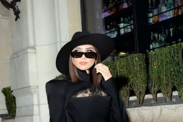 إطلالة مي عمر في أسبوع الموضة