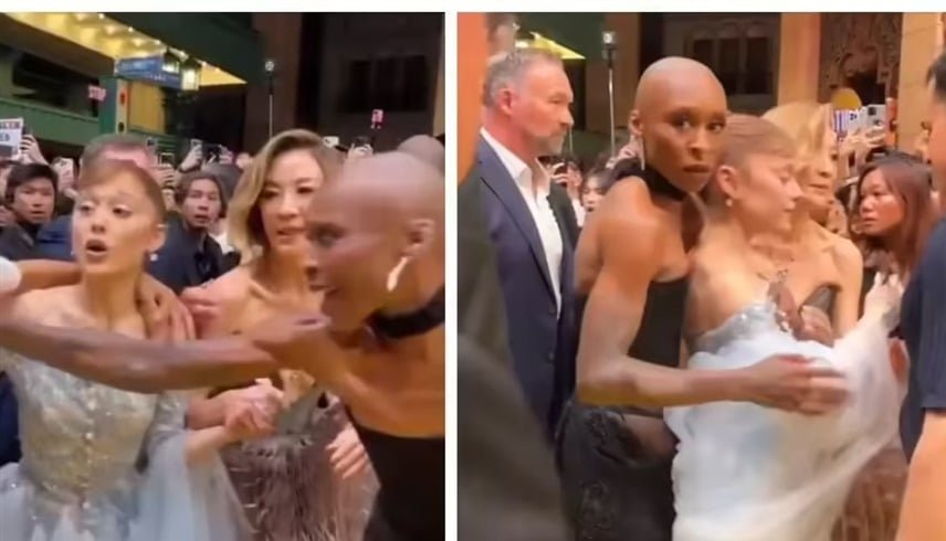 سينثيا إريفو تحمي أريانا غراندي