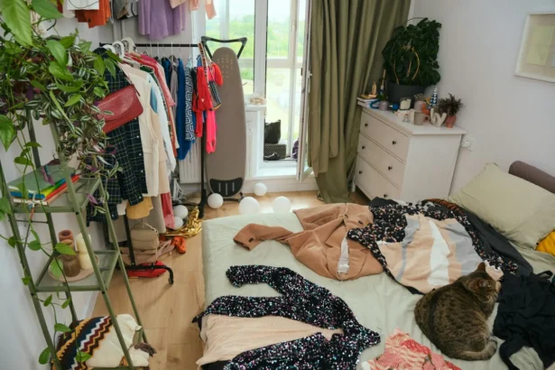 تنظيم خزانة الملابس